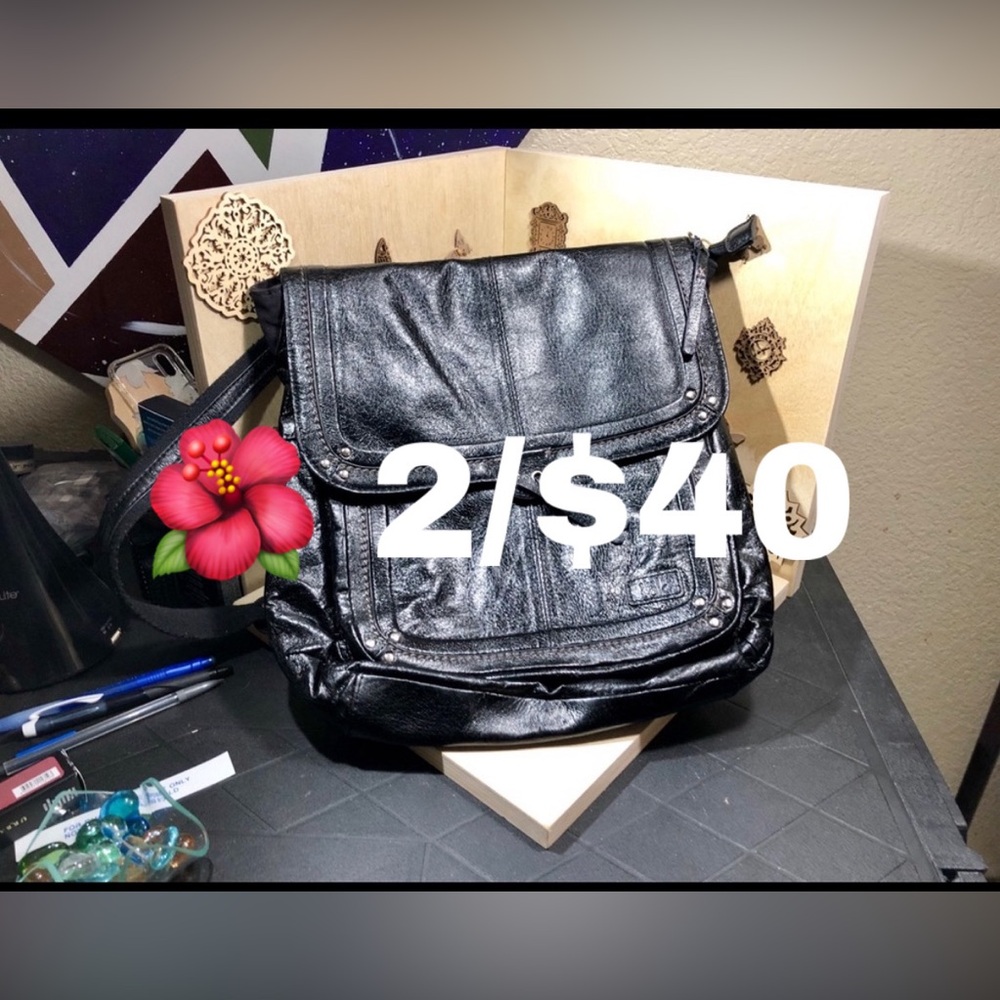 🌺 Leather multi Satchel